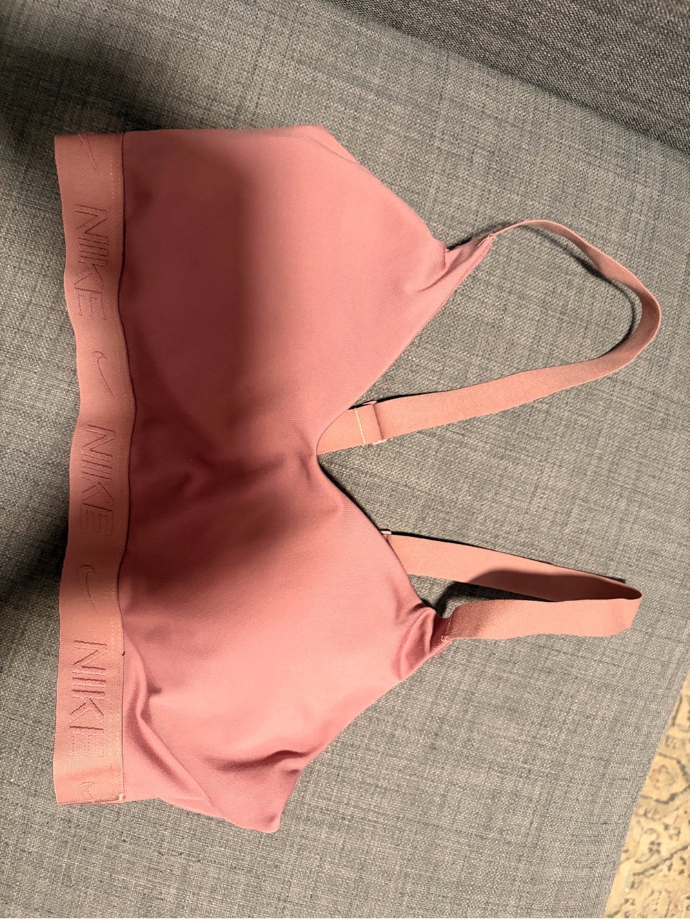 Nike Women's Mauve Pink Sports Bra